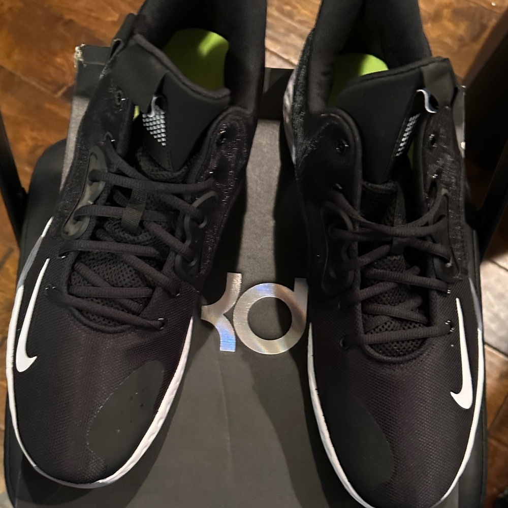 Nike Black and White KD Athletic Sneakers